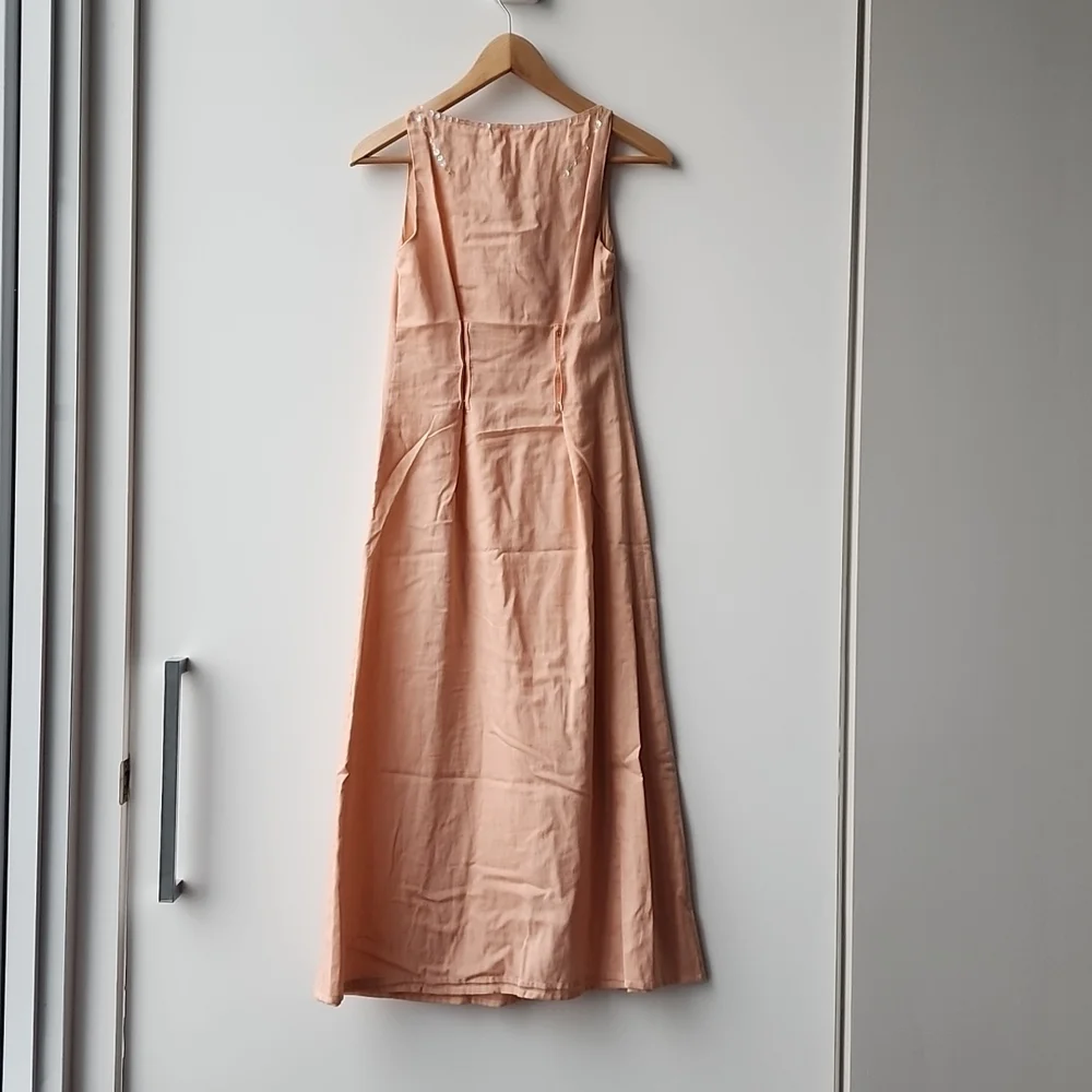 Vintage Fendi Jeans Printed Cotton Sequin Tank Dress - Picture 10 of 13